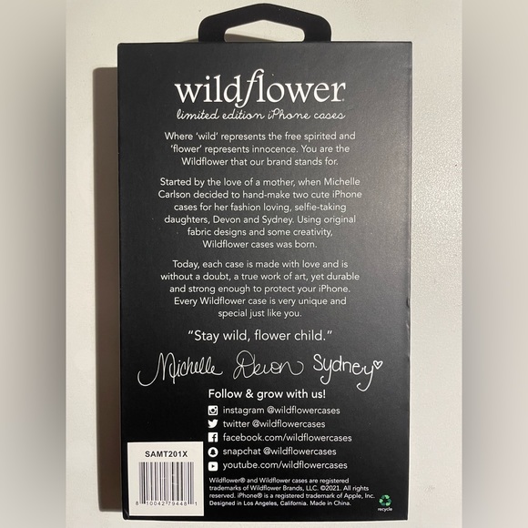 BRAND NEW Wildflower Salem Mitchell phone case size X/Xs - Picture 3 of 3
